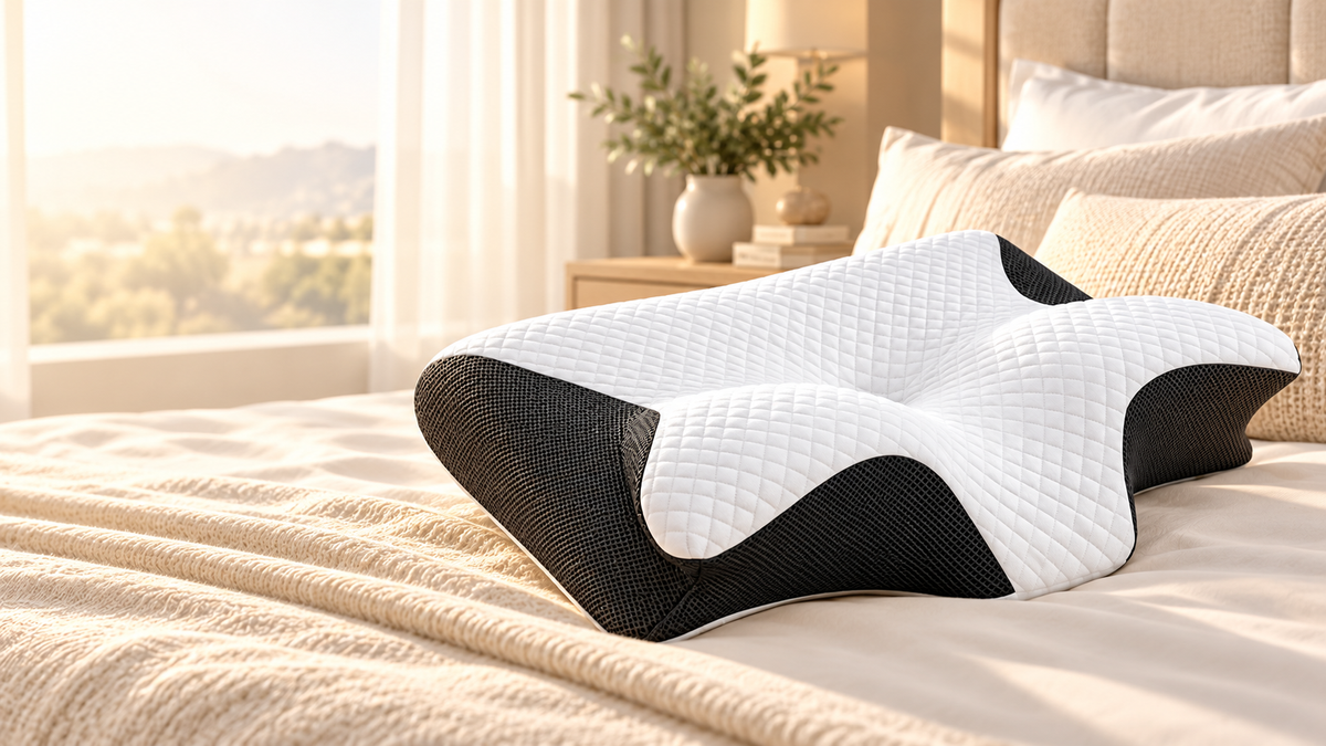 PillowMe Align kussen op bed